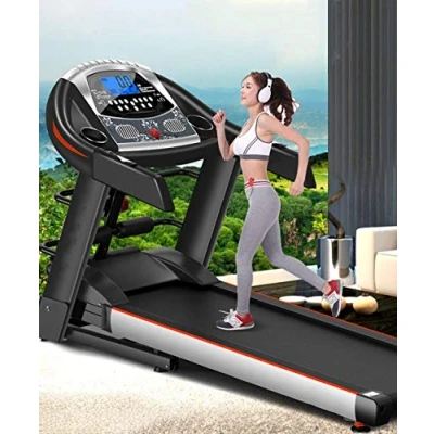 Image of Treadmills, 3.0HP Motor Foldable Electric Treadmill Home Gym Professional Fitness Equipment, Up To 12KM/H, 24 Sports Modes, Large Running Su