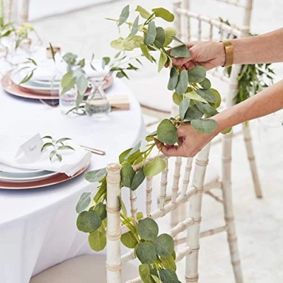 Image of Ginger Ray Botanical Wedding Artificial Eucalyptus Garland Plastic Wedding,XL