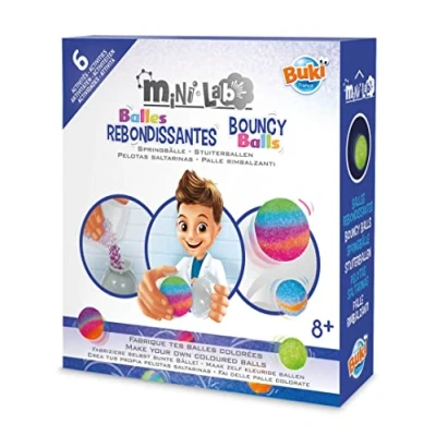 Image of Buki France Mini Lab. Kids Chemistry Set. Childrens Science Experiments. STEM Toy. Suitable for Boys &amp; Girls 8+ (Bouncy Balls)