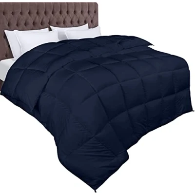 Image of Utopia Bedding Duvet 200x220cm, 370 GSM Microfibre Alternative with Corner Labels (Navy)
