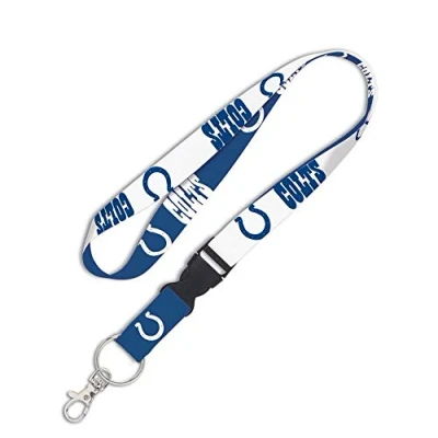 Image of WinCraft NFL Indianapolis Colts Lanyard with Detachable Buckle, 3/4&quot;