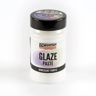 Image of Pentart Glaze Paste 100 ml Iridescent Purple, one