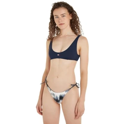 Image of Tommy Jeans Heritage Scoop Bralette Bikini top, Women&#039;s, Size: 3XL, Dark night navy