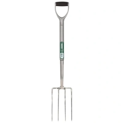 Image of Draper Stainless Steel Garden Fork with Soft Grip Handle