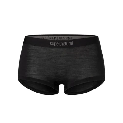 Image of super.natural Women&#039;s W Tundra175 Boyfriend Hipster Panties, jet black, M