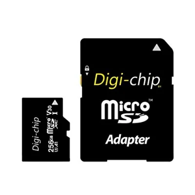 Image of Digi Chip Extreme Speed 256GB Micro SD Memory Card UHS 3 Class 10 For Nokia 1, 2, 3, 5, 6, 2.1, 3.1, 5.1, 6.1 7, 8, 7 Plus Phones