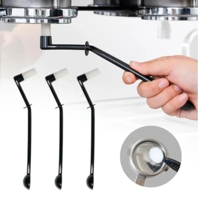Image of watchget Coffee Machine Cleaning Brush Set, 3 Pieces Espresso Cleaner Brushes with Spoon, Nylon Group Head Tool