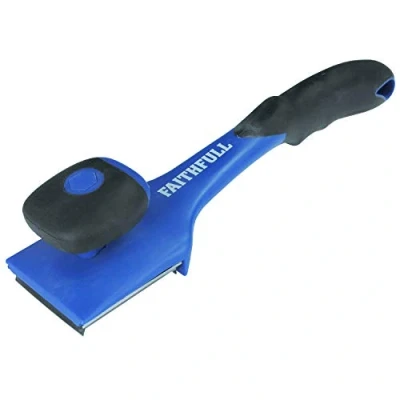 Image of Faithfull FAIWS624 Soft Grip Wood Scraper with 4 Sided 62mm Blade for paint and varnish removal, 285mm