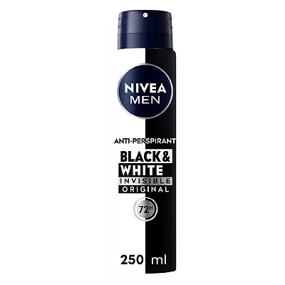 Image of NIVEA MEN Black &amp; White Invisible 48h Anti Perspirant Deodorant Spray 250ml