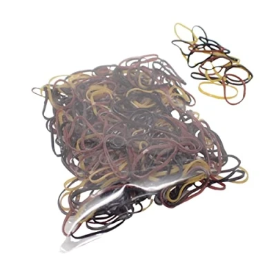 Image of Topkids Accessories 500pcs Mini Hair Bands Elastic Rubber Tiny Band Braiding Braids Braid Plaits For Kids, Girls, Women, Baby, Toddler (Brown Tones)
