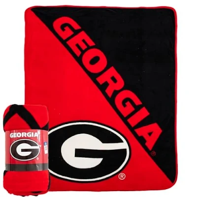 Image of Northwest The Company Georgia Bulldogs Halftone Micro Raschel Throw Blanket, 46&quot; x 60&quot;, Red