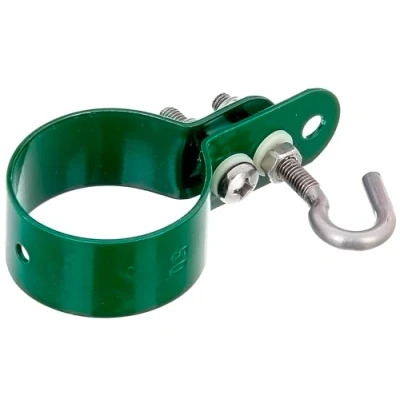 Image of ALBERTS 655624 Clamp for Braid Tension Rods Galvanised Green Plastic Coated Diameter 48 mm