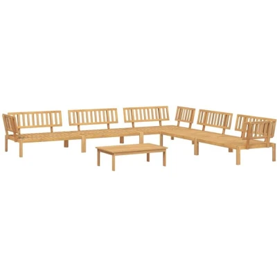 Image of Vidaxl 6 Piece Garden Pallet Sofa Set Solid Wood Acacia