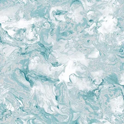 Image of Muriva Elixir Marble Teal Wallpaper 166503 Feature Metallic Effect