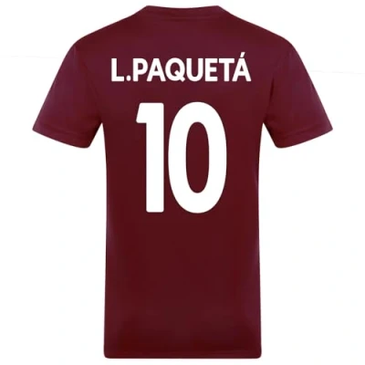 Image of West Ham United FC Mens L.Paqueta 10 Poly T Shirt Claret XL