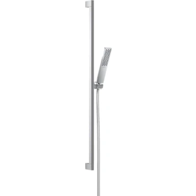 Image of hansgrohe Pulsify E Shower Riser Rail Kit 100mm EcoSmart Head &amp; 90cm 24380000