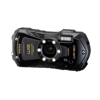 Image of PENTAX WG 90 Black Standard class, waterproof digital compact camera, designed for casual underwater photography to a depth of 14 meters