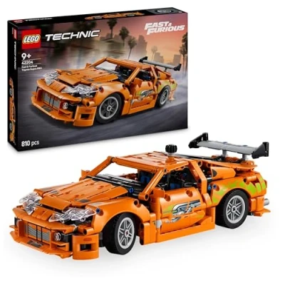 Image of LEGO Technic Fast and Furious Toyota Supra MK4 Toy Car 6 Cylinder Engine &amp; Opening Doors Model Kits for 9+ Years Old Boys Girls or Adult Motorsport Fans Birthday Gift Idea 42204