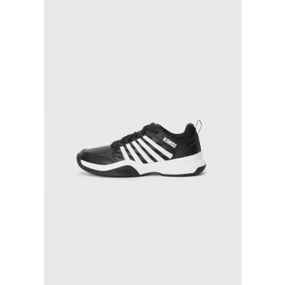 Image of K Swiss Men&#039;s Court Express 2 Tennis Shoe, Black/White/Soft Neon Green, 8.5 UK