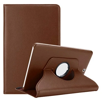 Image of cadorabo Tablet Case works with Samsung Galaxy Tab S2 (9.7&quot; Zoll) SM T815N / T813N T819N in MUSHROOM BROWN Book Style Cover WITHOUT Auto Wake Up Stand Function and Elastic Strap Fastener