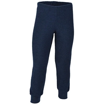 Image of Engel Boy`s Trousers 100% Virgin Wool (Organic) Terry (152 (11 12 Years), Blue)
