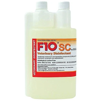 Image of FabFinchesUK F10 SC 200ml Veterinary Disinfectant Birds Pet Bird Reptiles Cage Cleaner Vet