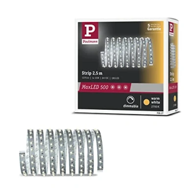 Image of Paulmann MaxLED 500 strip IP20 warm white 2.5 m