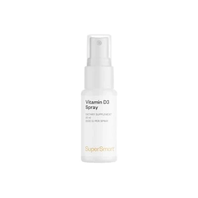 Image of Supersmart Vitamin D3 Spray 2000 IU (Cholecalciferol) Promote Healthy Bones &amp; Muscles Non GMO Gluten Free 25 ml