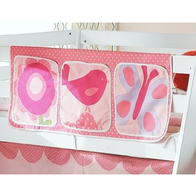 Image of Noa and Nani Bed Tidy / Pocket Organiser for Midsleeper Cabin Bunk (Floral)