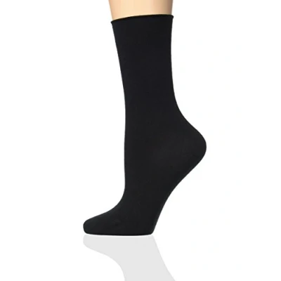 Image of DIM Women&#039;s Modal Silk Sensation x2 Socks, Black, 35 38