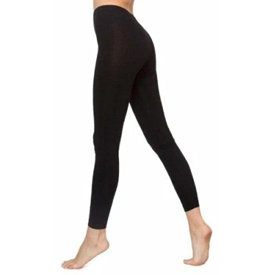 Image of LUXE DIVA New Deluxe Quality Ladies Cotton Leggings Full Length in 8 24 Black