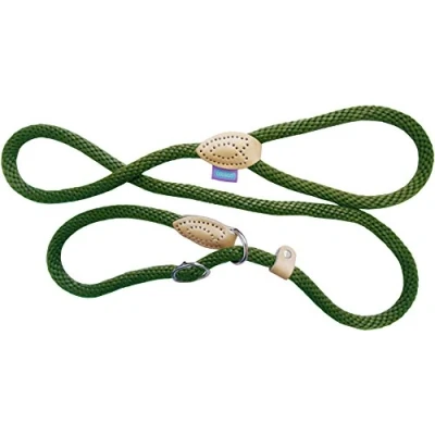 Image of Dog &amp; Co Rope Slip Lead, 150 x 1.4 cm/ 60 inch 5/8 inch, Green
