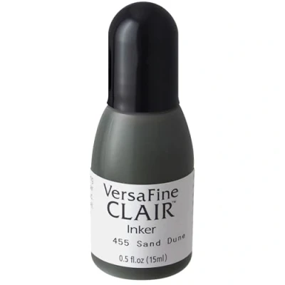 Image of Tsukineko Inker Stamp Ink 15 ml Beige, Sand Dune Accessories Reinker for VersaFine Clair Pads, 15ml