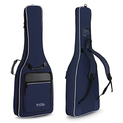 Image of Rocktile 3/4 and 7/8 Classical Guitar Gig Bag Padded + Backpack Straps Blue