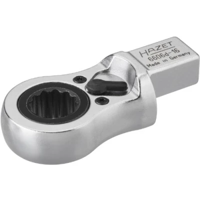Image of Hazet 16 mm/14 x 22 mm Ratcheting Insert Box End Wrench Black/Silver