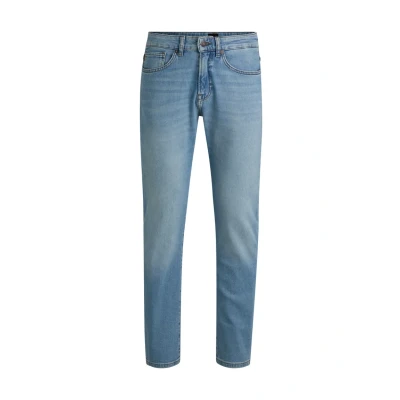 Image of BOSS Remaine BC Straight leg jeans, Men&#039;s, Size: 35x34, Bright blue