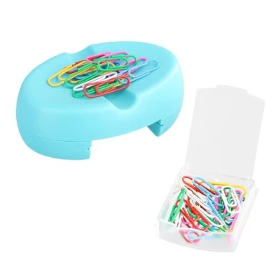 Image of Wisebom Magnetic Pin Cushion Portable Sewing Pincushion with Drawer Tailoring Holder for Quilting Needles Pins Hair Bobby Pins, Blue