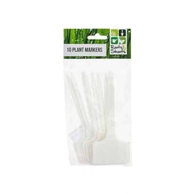 Image of Exclusive White Large Plant Markers (Pack of 10) Durable &amp; Visible Garden Labels Perfect for Indoor Outdoor Use