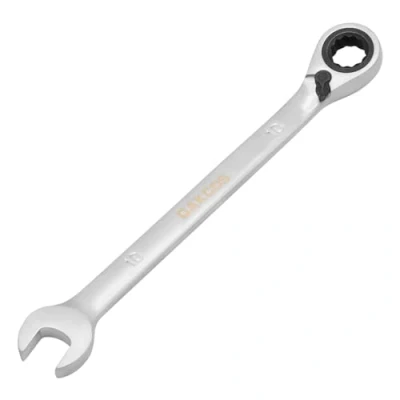 Image of DAKCOS Fixed Head Reversible Ratchet Spanner 10mm Ratcheting Combination Wrench Chrome Vanadium Steel