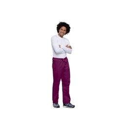 Image of Cherokee Men Man Scrubs cargo trouser Originals Medical Clothing With Adjustable Drawstring Zip Fly WWE4100 Wine L
