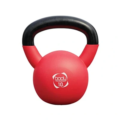 Image of Body Revolution Neoprene Coated Cast Iron Kettlebells Home and Gym Weights Strength Fitness Training Equipment for Men Women, 2kg 24kg