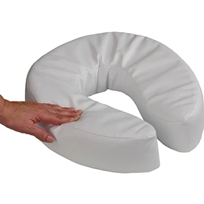 Image of NRS Healthcare Soft Padded Raised Toilet Seat 100 mm