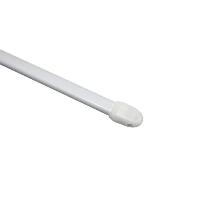 Image of GARDINIA California Café House Bar Window Attachment for Screwing Can Be Shortened Carrier Extendible 75 135 cm Diameter 12 mm Metal Matte Silver