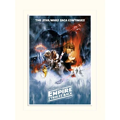 Image of Pyramid International Star Wars The Empire Strikes Back (One Sheet) 30 x 40cm Mounted Print