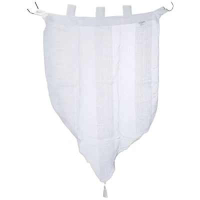 Image of Douceur d&#039;Intérieur Pair Pompon Sand Salina Polyester White 60 x 90 cm