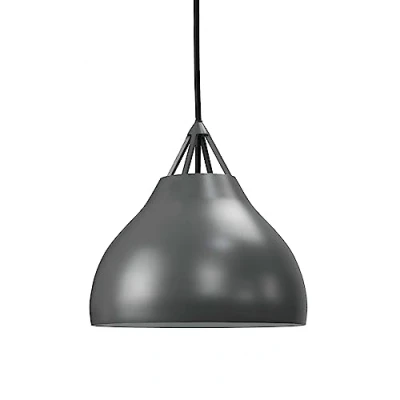 Image of Dyberg Larsen hanging light Pyra, Ø 29 cm, grey, metal