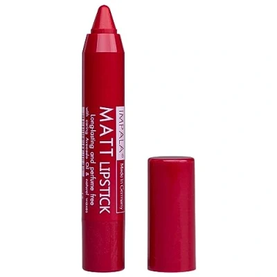 Image of IMPALA Automatic Matt Raspberry Lipstick Color No. 13 Long Lasting Matte Hydrating with High Pigmentation Creamy Texture Balm Effect