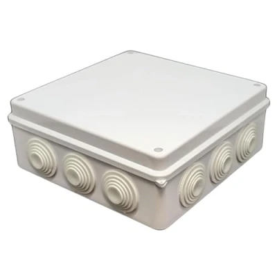 Image of Junction box Surface mounted IP65 200x200x80mm 12 Openings Waterproof White socket Terminal