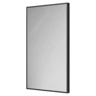 Image of Brandon Matt Black Aluminium Framed 400mm x 700mm Mirror Colore