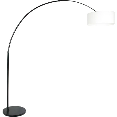 Image of Sparkled Light Arc Floor Lamp Black Matt